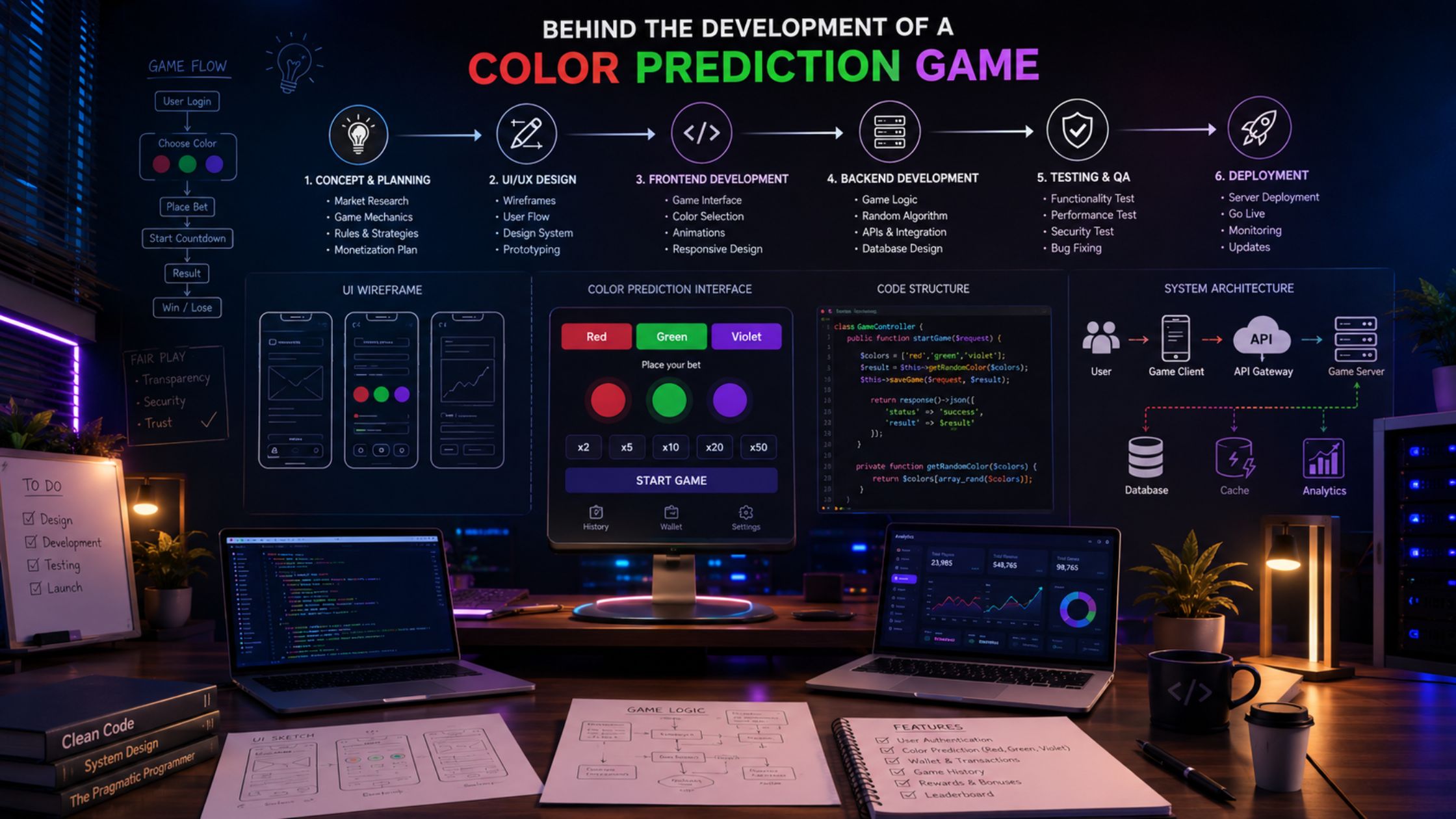         Color Prediction Game Software Development - Free Live Demo    